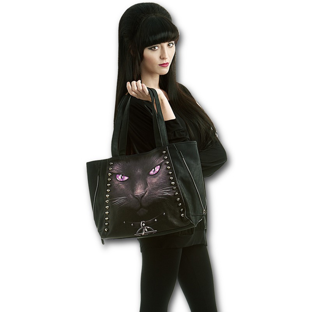 Spiral - BLACK CAT Schoudertas/Shopper - Zwart